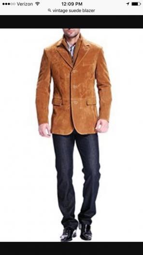 Vintage 100% Leather Blazer