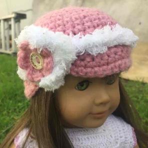 Doll hat crochet
