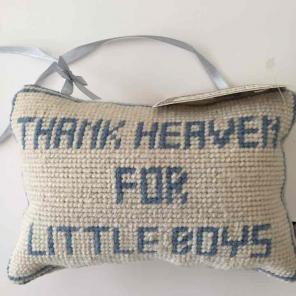 Thank Heaven For Little Boys Needlepoint