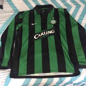 Nike Celtic Men Large Soccer Jersey LS