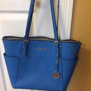Blue Michael kors purse