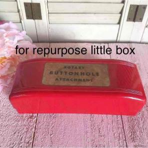 Cherry Red Repurpose Vintage Box