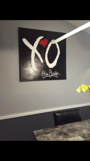 XO The Weeknd Canvas Painting