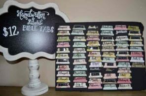 Handwritten/Labeled bible tabs