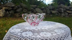 Beautiful Murano Style peppermint dish