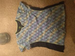 Large healing hands scrub top