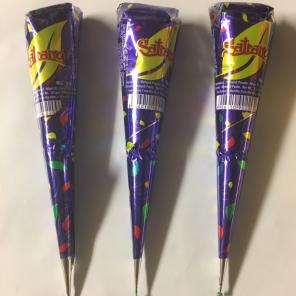 3 X NATURAL SATRANG BROWN HENNA CONES