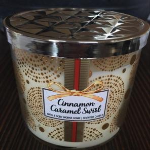 BBW Cinnamon Caramel Swirl 3 Wick