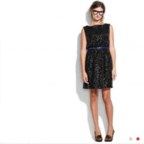 Like new LBD black sequin dress Madewell