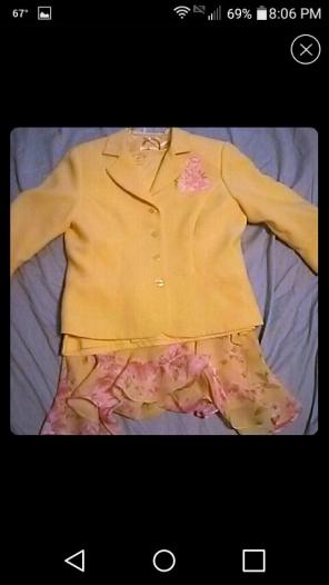 3 Piece Yellow Suit