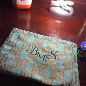 monogrammed bag