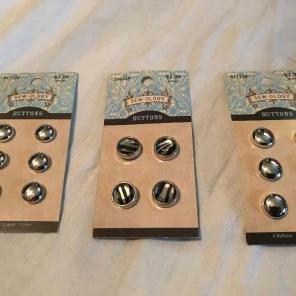 Silver and animal print metal buttons