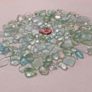 Sea glass from beach.