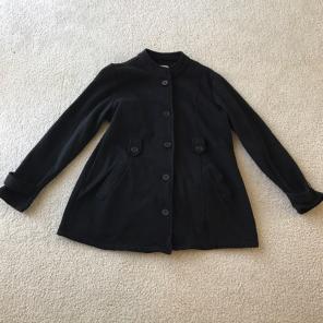 Medium Maternity Black Coat
