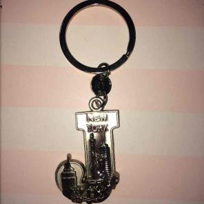 New York J keychain