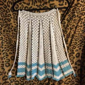 Vintage 70's knit apron.