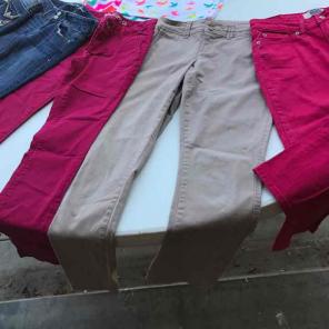 Pink and khaki pants