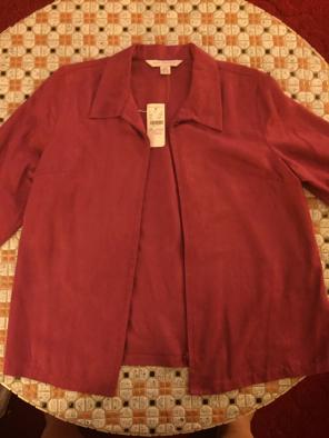 Petite Sophisticate Suede Blazer