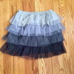 Tiered tulle skirt