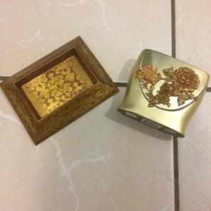 Soap dish and toothbrush holder