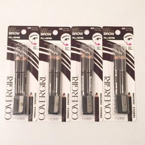 8 CoverGirl Eyebrow Pencils RICH BROWN