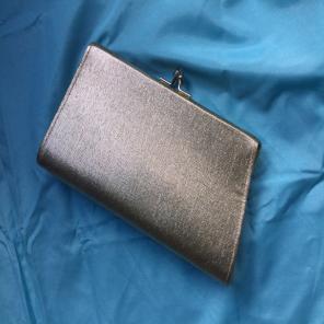 Small Shiny Silver Clutch