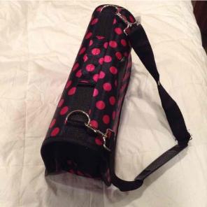 Pet carrier pink polkadots New