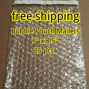 25 NEW bags 7"x8.5" BUBBLE Pouch Mailers