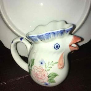 Vintage Hand Painted Chicken Creamer