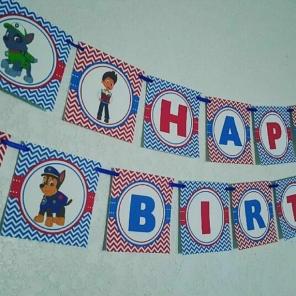 Paw patrol birthday banner