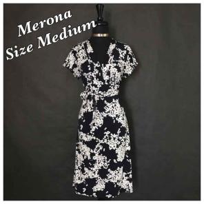 Merona Floral Tie at Waist Dress