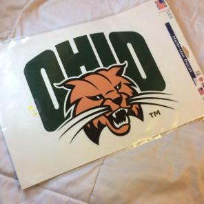 Large Ohio University Fan Bumper Sticker