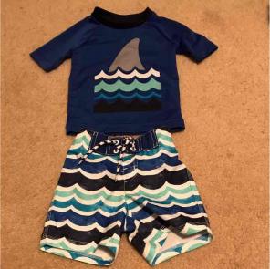 Gymboree Swimsuit and Rash Guard 6-12m