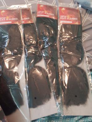 4 packs of super silky &Jambo hair