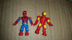 Mega Bloks Spider-Man and Iron Man