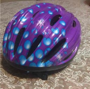 Purple Bike Helmet