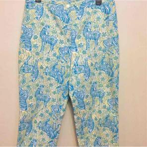 Lily Pulitzer Zebra pattern Capri sz 12