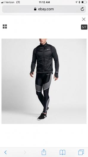 Men’s Nike Polyfill Running Vest Black