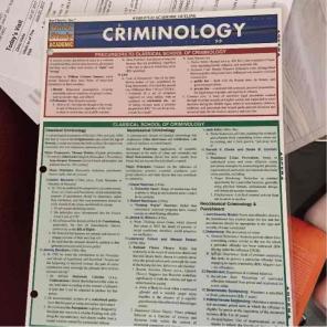 Criminology study chart