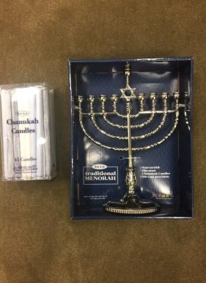 Mini Menorah And Candles