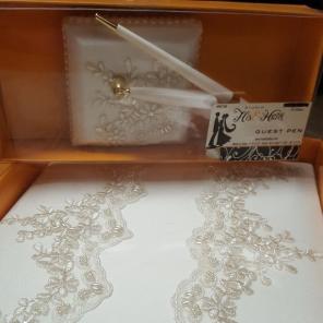 New in box bridal pen and Guest book