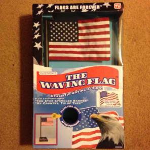 American Flag with waving action