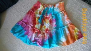 "Vibrant Vibrations" Tie Dye Skirt