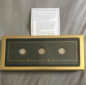 MERCURY DIME IN CASE