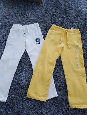 Yellow and white Abercrombie and Fitch