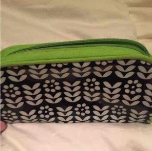 Lime green pencil case