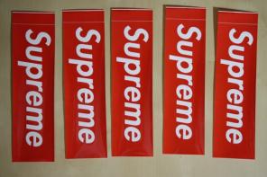 5 Supreme sticker box logo vinyl glossy