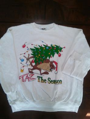 Vintage Taz Holiday Sweater
