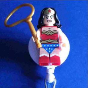 Wonder Woman ID Badge Holder Nurse RN MD
