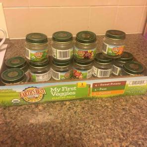 18 EMPTY baby food jars!! Sale tonight!!